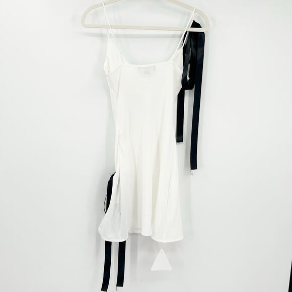 NWT Ego Womens Cocktail Graduation Party Tie Slit And Shoulder Mini Dress Size 2 - Picture 8 of 8